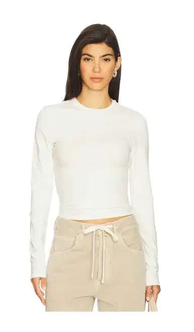 Skims Cotton Jersey Long Sleeve T-Shirt | Thumbnail 1