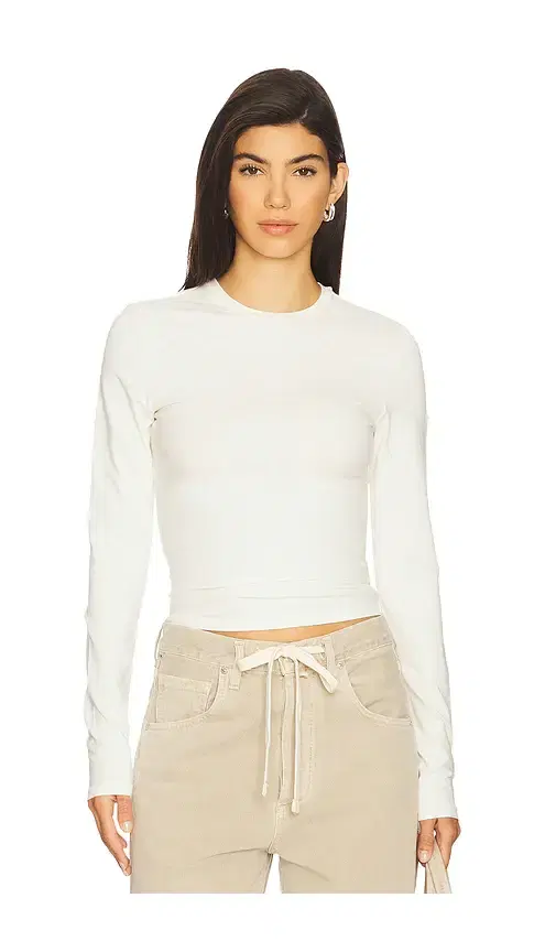 SKIMS Cotton Jersey Long Sleeve T-Shirt