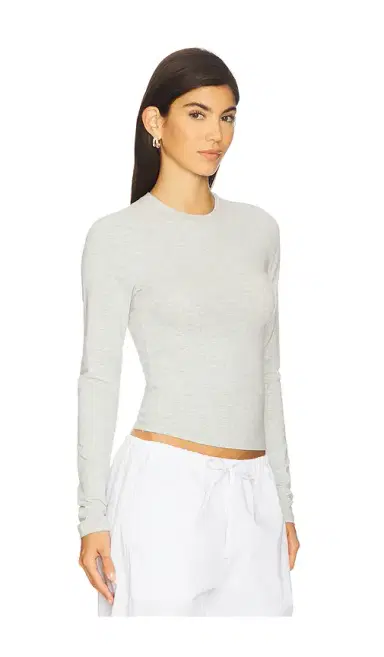 Skims Cotton Jersey Long Sleeve T-Shirt | Thumbnail 2