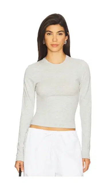 Skims Cotton Jersey Long Sleeve T-Shirt | Thumbnail 1