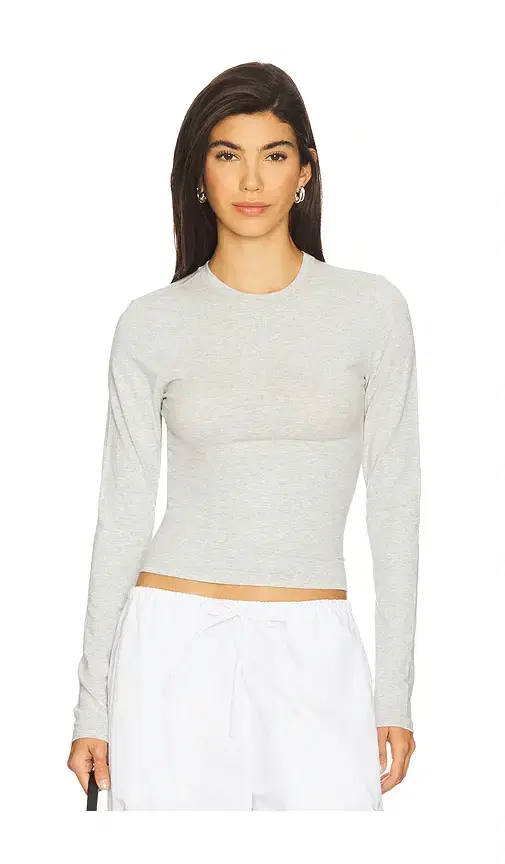 Cotton Jersey Long Sleeve T-Shirt