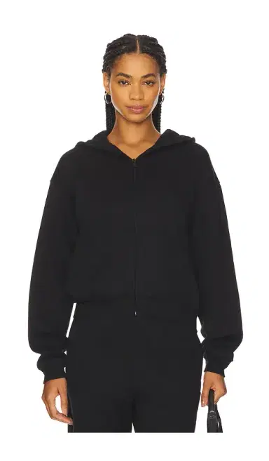 SKIMS Cotton Fleece Classic Zip-up Hoodie | Thumbnail 1