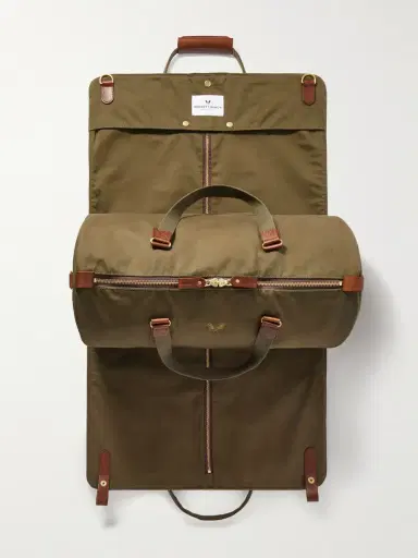 Bennett Winch Leather-Trimmed Cotton-Canvas Suit Carrier and Holdall - Men | Thumbnail 5
