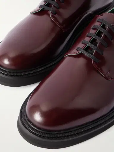 Vinny's Officer Polished-Leather Derby Shoes - Men | Thumbnail 5