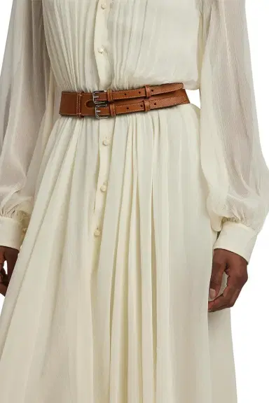 Ralph Lauren Double-Buckle Skinny Waist Belt | Thumbnail 2 Ralph Lauren Double-Buckle Skinny Waist Belt | Thumbnail 2