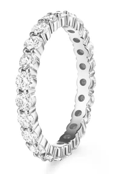 Melissa Kaye Sadie Eternity Band - White Gold - 3mm | Thumbnail 1
