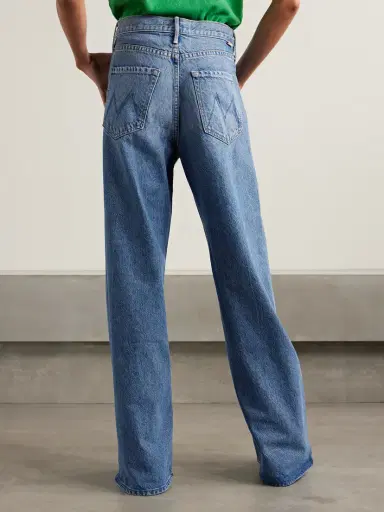 Mother Snacks! The Lemon Twist Mid-rise Wide-leg Jeans | Thumbnail 4