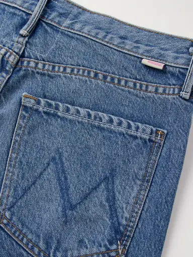 Mother Snacks! The Lemon Twist Mid-rise Wide-leg Jeans | Thumbnail 6