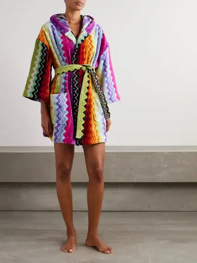 Missoni Home Giacomo Belted Striped Cotton-terry Robe | Thumbnail 2 Missoni Home Giacomo Belted Striped Cotton-terry Robe | Thumbnail 2