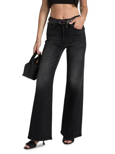 Mother Women's The Hustler Roller Sneak Jeans - Not Today Satan | Thumbnail 3 Mother Women's The Hustler Roller Sneak Jeans - Not Today Satan | Thumbnail 3