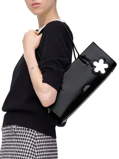 Marc Jacobs Women's The Glam Leather Mirror Satchel - Black | Thumbnail 2 Marc Jacobs Women's The Glam Leather Mirror Satchel - Black | Thumbnail 2