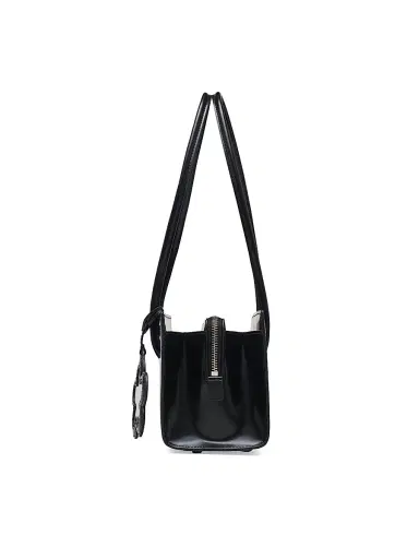 Marc Jacobs Women's The Glam Leather Mirror Satchel - Black | Thumbnail 3 Marc Jacobs Women's The Glam Leather Mirror Satchel - Black | Thumbnail 3