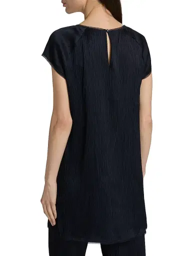 Johnny Was Women's Maritza Pleated Tunic - Midnight Blue | Thumbnail 5 Johnny Was Women's Maritza Pleated Tunic - Midnight Blue | Thumbnail 5