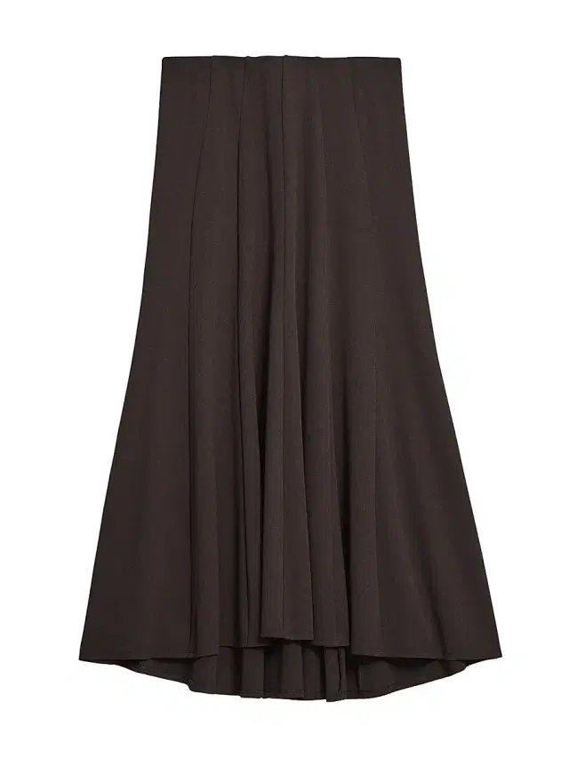 Theory Women's Fluted Seam Midi-Skirt - Cacao