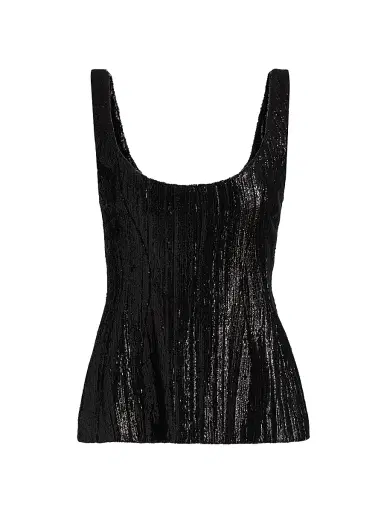 PRABAL GURUNG Women's Sequined Corset Seam Tank | Thumbnail 1