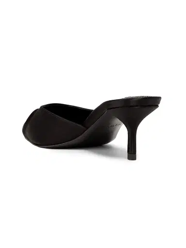 ALAIA Women's Satin 55MM Mules - Noir | Thumbnail 3 ALAIA Women's Satin 55MM Mules - Noir | Thumbnail 3