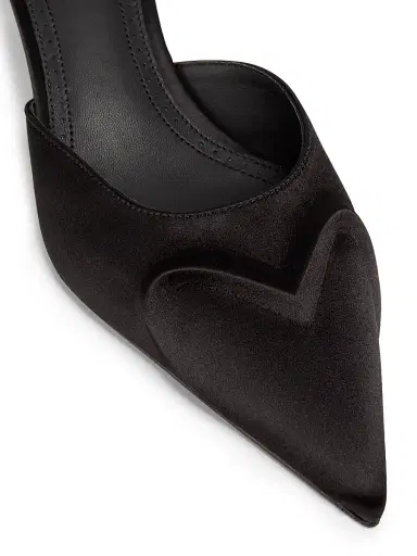 ALAIA Women's Satin 55MM Mules - Noir | Thumbnail 4 ALAIA Women's Satin 55MM Mules - Noir | Thumbnail 4