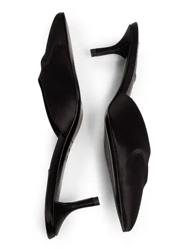 ALAIA Women's Satin 55MM Mules - Noir | Thumbnail 6 ALAIA Women's Satin 55MM Mules - Noir | Thumbnail 6