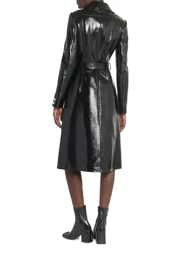 Courrèges Women's Reedition Vinyl Belted Trench Coat - Black | Thumbnail 5 Courrèges Women's Reedition Vinyl Belted Trench Coat - Black | Thumbnail 5