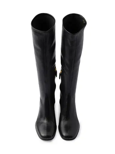 Prada Women's Stretch Nappa Leather Boots - Black - Size 11 | Thumbnail 2
