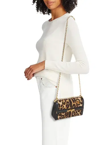 Dolce & Gabbana Women's Marlene Leopard Cotton Shoulder Bag | Thumbnail 2 Dolce & Gabbana Women's Marlene Leopard Cotton Shoulder Bag | Thumbnail 2