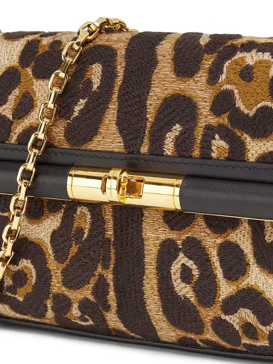 Dolce & Gabbana Women's Marlene Leopard Cotton Shoulder Bag | Thumbnail 7 Dolce & Gabbana Women's Marlene Leopard Cotton Shoulder Bag | Thumbnail 7