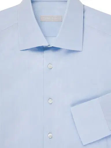 Stefano Ricci Men's Refined Classic Dress Shirt - Classic Blue - Size 17 | Thumbnail 3