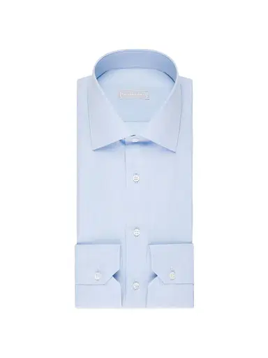 Stefano Ricci Men's Refined Classic Dress Shirt - Classic Blue - Size 17 | Thumbnail 1