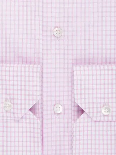 Stefano Ricci Men's Refined Classic Dress Shirt - Pink White | Thumbnail 3