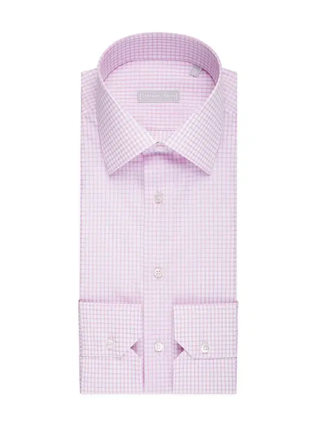 Men's Refined Classic Dress Shirt - Pink White