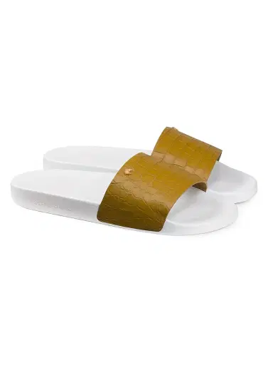 Stefano Ricci Men's Matted Crocodile Leather Slides | Thumbnail 2 Stefano Ricci Men's Matted Crocodile Leather Slides | Thumbnail 2