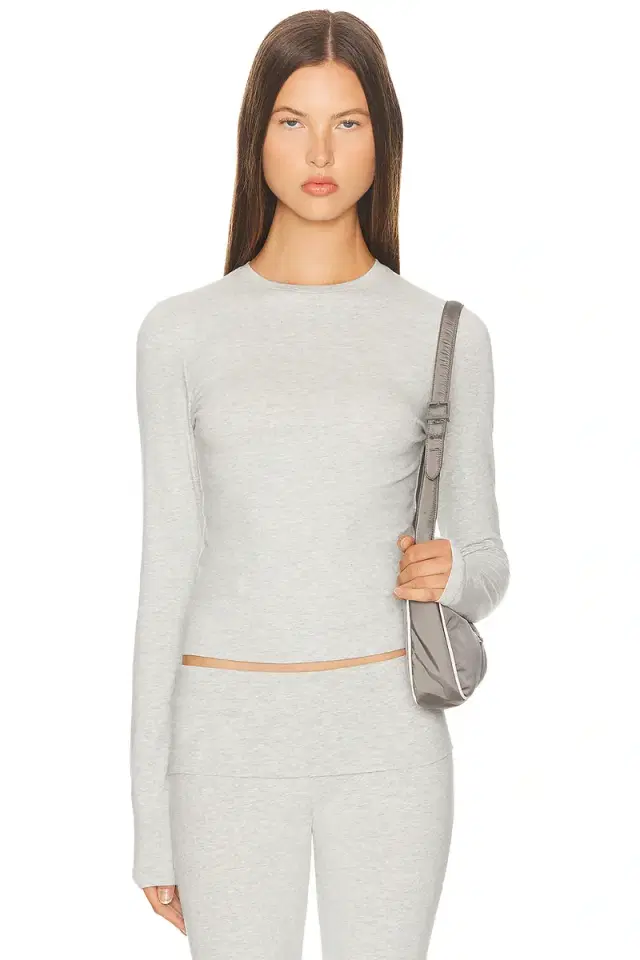 Cotton Jersey Long Sleeve T-Shirt