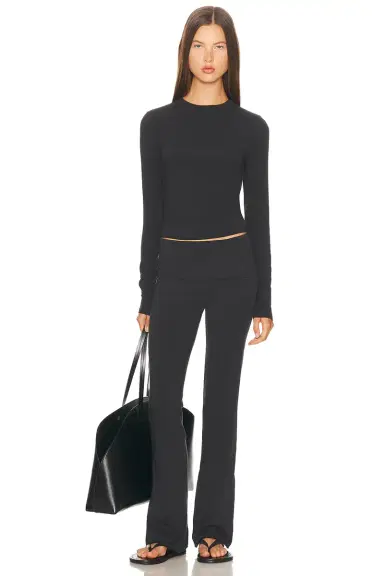 Skims Cotton Jersey Foldover Pant | Thumbnail 5