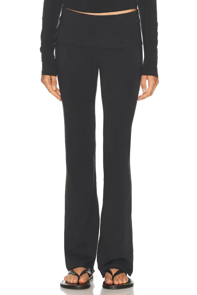 Cotton Jersey Foldover Pant