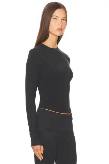 Skims Cotton Jersey Long Sleeve T-Shirt | Thumbnail 2