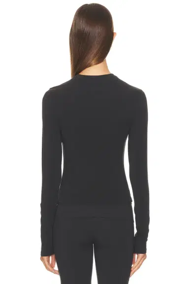 Skims Cotton Jersey Long Sleeve T-Shirt | Thumbnail 3