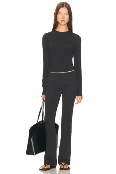 Skims Cotton Jersey Long Sleeve T-Shirt | Thumbnail 4