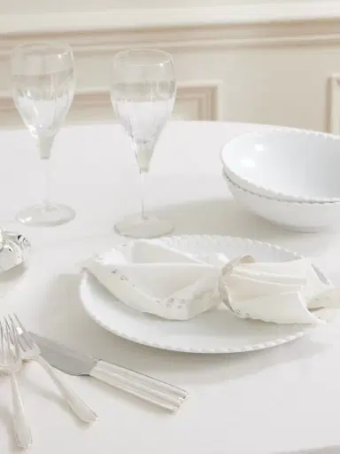 Christofle Babylone Porcelain Dinner Plate | Thumbnail 2 Christofle Babylone Porcelain Dinner Plate | Thumbnail 2