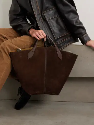 Proenza Schouler Large Chelsea Leather-trimmed Paneled Suede Tote | Thumbnail 6 Proenza Schouler Large Chelsea Leather-trimmed Paneled Suede Tote | Thumbnail 6