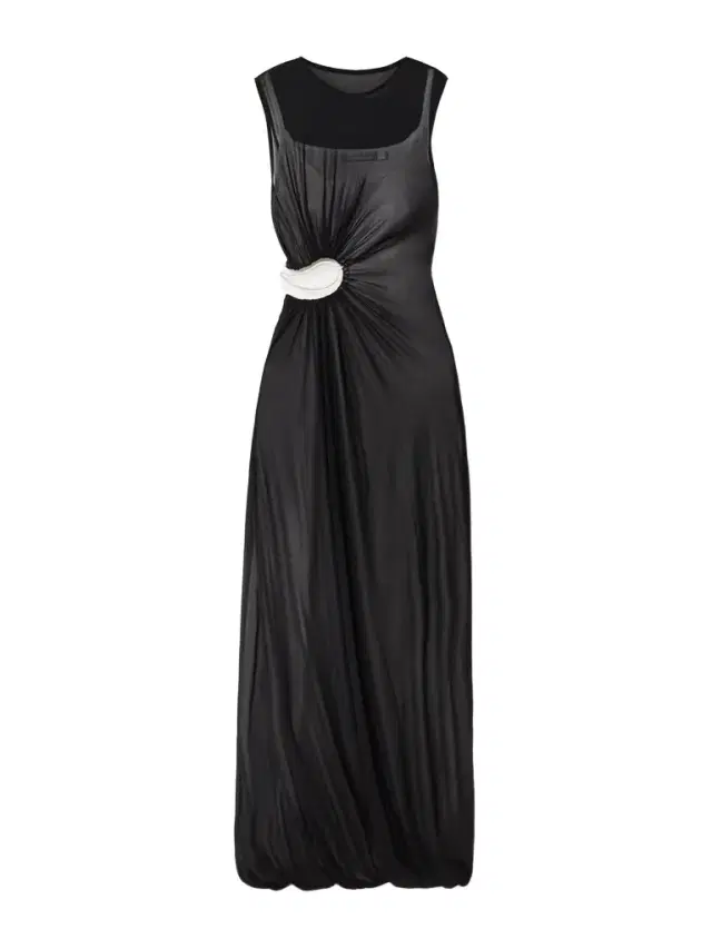 Embellished Cutout Layered Stretch-jersey Maxi Dress