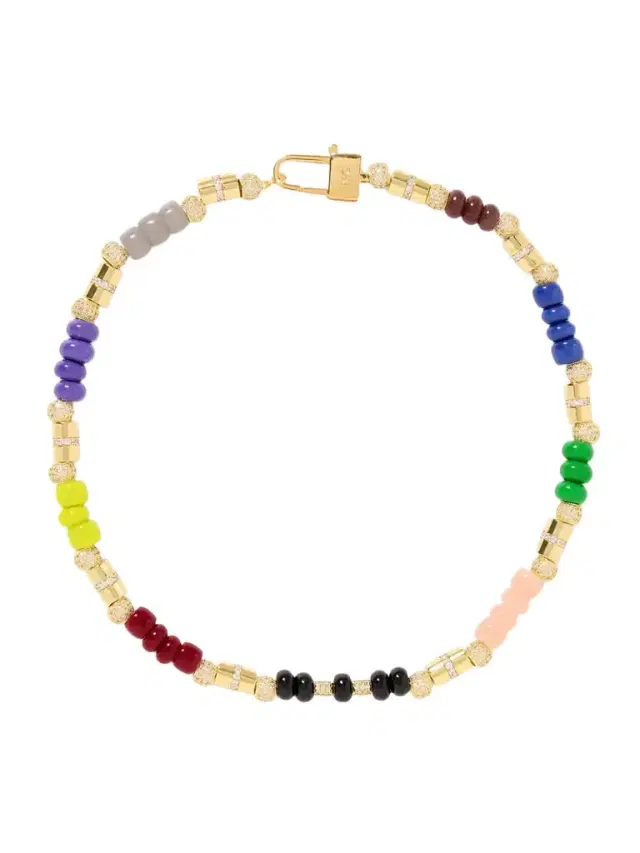 Colore Gold-plated, Enamel And Crystal Necklace