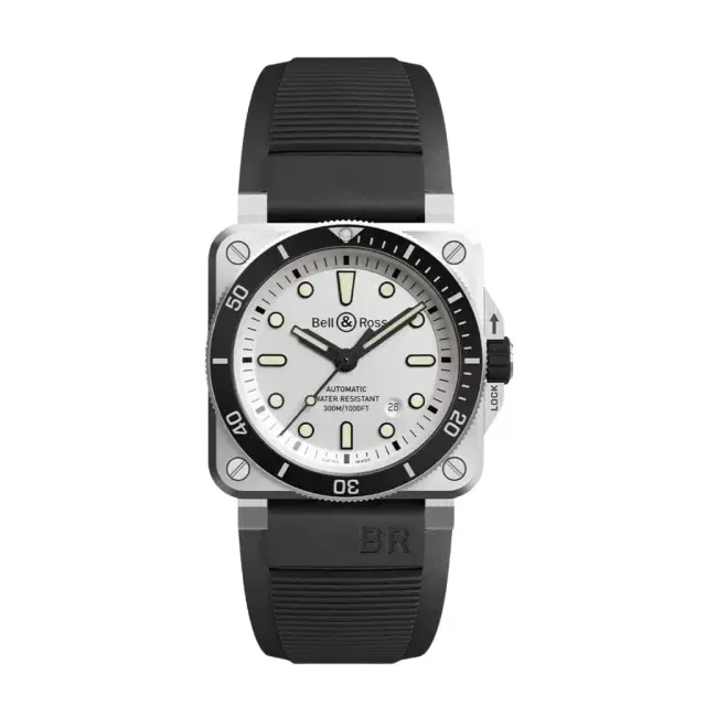 Bell & Ross Br-03 Diver White Stainless Steel Automatic Men's Watch by The Solist Bell & Ross Br-03 Diver White Stainless Steel Automatic Men's Watch by The Solist