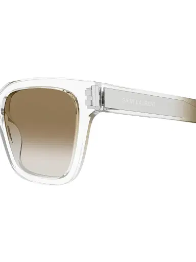 Saint Laurent Men's 53MM Square Acetate Sunglasses - Crystal Brown | Thumbnail 3 Saint Laurent Men's 53MM Square Acetate Sunglasses - Crystal Brown | Thumbnail 3