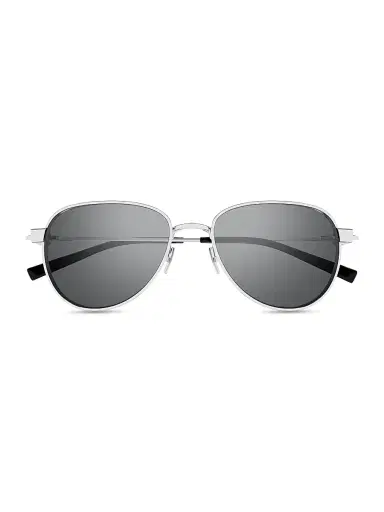 Saint Laurent Men's 53MM Round Metal Sunglasses - Silver Black | Thumbnail 2 Saint Laurent Men's 53MM Round Metal Sunglasses - Silver Black | Thumbnail 2
