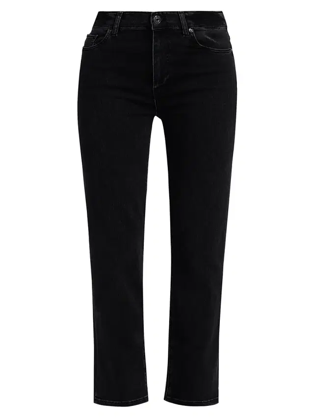 FRAME Women's Le Sleek High-Rise Straight Jeans - Meteor