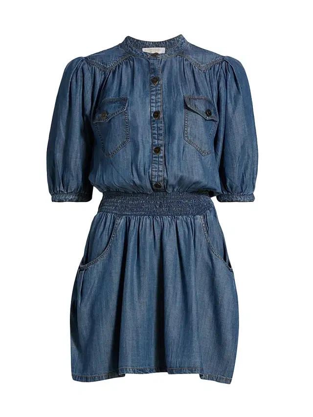 Ramy Brook Women's Norman Chambray Minidress - Chambray