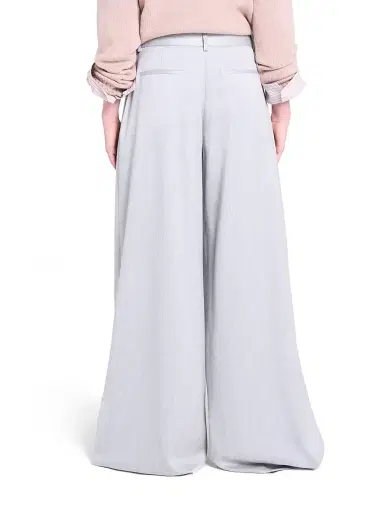TWP Women's Avery Stretch-Wool Wide-Leg Pants - Light Heather Grey - Size 12 | Thumbnail 5 TWP Women's Avery Stretch-Wool Wide-Leg Pants - Light Heather Grey - Size 12 | Thumbnail 5
