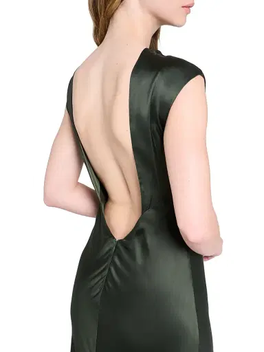 TWP Women's Back to You Satin Maxi Dress - Duffle Bag 0 | Thumbnail 6
