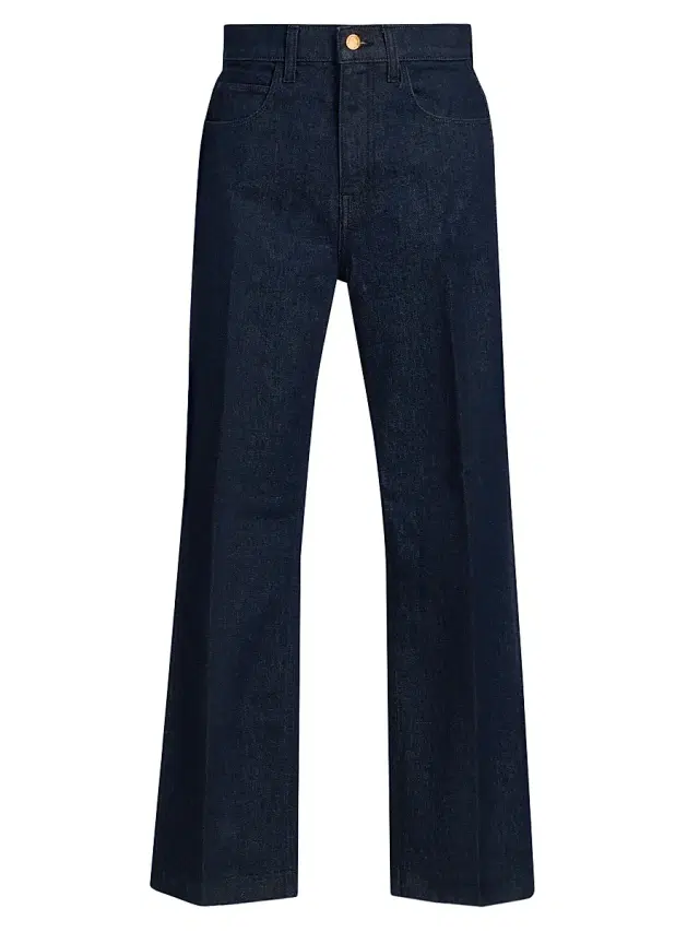 Women's The Blind Crease Crop Jeans - Dark Raw