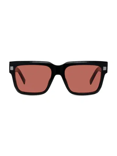 Givenchy Men's GV Day 55MM Square Sunglasses - Shiny Black And Bordeaux | Thumbnail 2 Givenchy Men's GV Day 55MM Square Sunglasses - Shiny Black And Bordeaux | Thumbnail 2